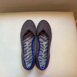 Rothy's The Flat Metallic Gray 7.5